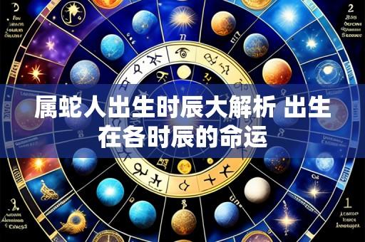 属蛇人出生时辰大解析 出生在各时辰的命运