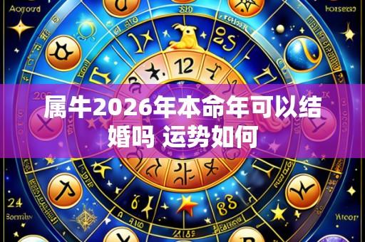属牛2026年本命年可以结婚吗 运势如何