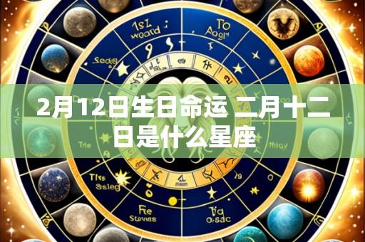 2月12日生日命运 二月十二日是什么星座