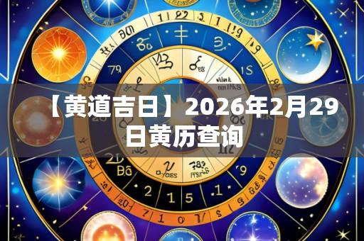 【黄道吉日】2026年2月29日黄历查询