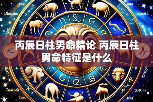 丙辰日柱男命精论 丙辰日柱男命特征是什么
