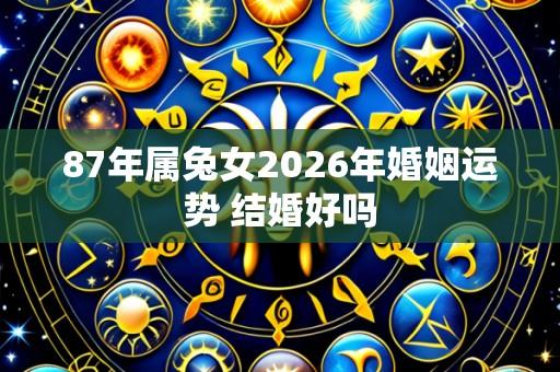 87年属兔女2026年婚姻运势 结婚好吗