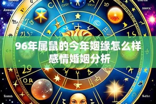 96年属鼠的今年姻缘怎么样 感情婚姻分析