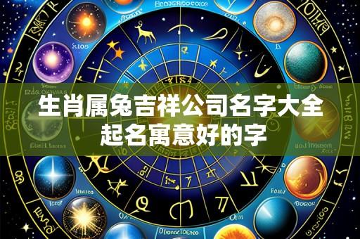 生肖属兔吉祥公司名字大全 起名寓意好的字