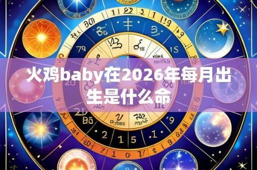 火鸡baby在2026年每月出生是什么命