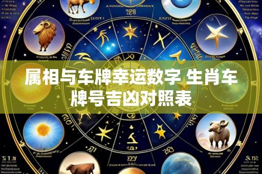 属相与车牌幸运数字 生肖车牌号吉凶对照表