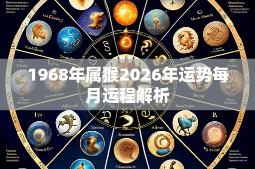 1968年属猴2026年运势每月运程解析