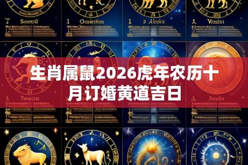 生肖属鼠2026虎年农历十月订婚黄道吉日