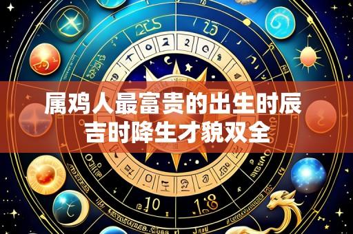 属鸡人最富贵的出生时辰 吉时降生才貌双全