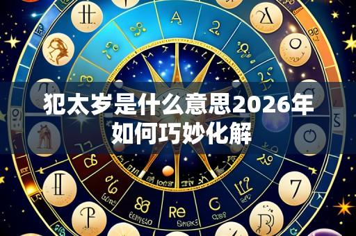 犯太岁是什么意思2026年 如何巧妙化解