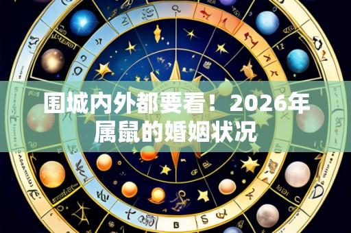 围城内外都要看!2026年属鼠的婚姻状况