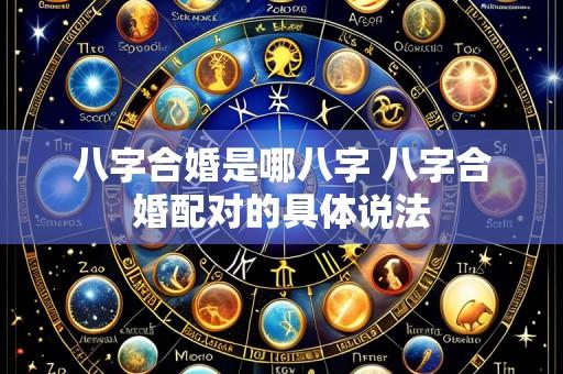 八字合婚是哪八字 八字合婚配对的具体说法