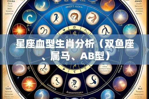 星座血型生肖分析（双鱼座、属马、AB型）