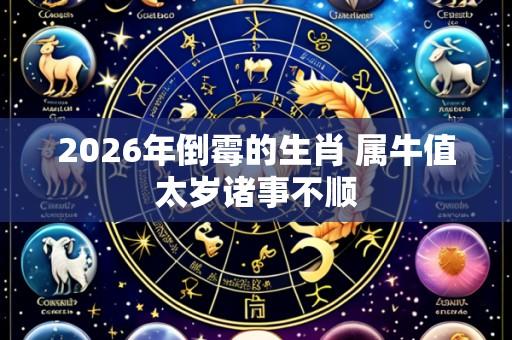 2026年倒霉的生肖 属牛值太岁诸事不顺