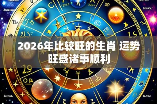 2026年比较旺的生肖 运势旺盛诸事顺利