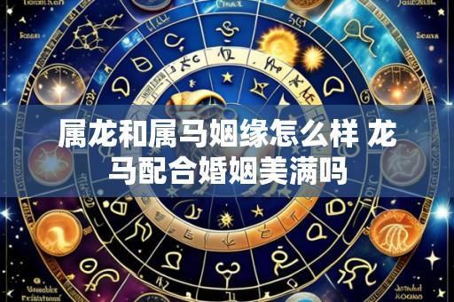 属龙和属马姻缘怎么样 龙马配合婚姻美满吗