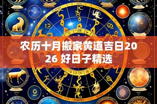 农历十月搬家黄道吉日2026 好日子精选