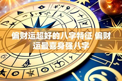 偏财运超好的八字特征 偏财运最喜身强八字