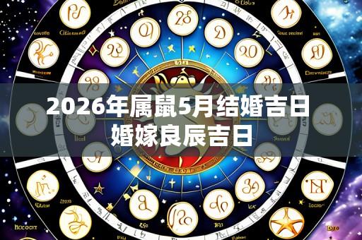 2026年属鼠5月结婚吉日 婚嫁良辰吉日