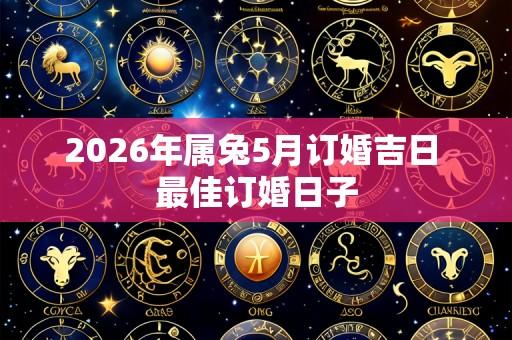 2026年属兔5月订婚吉日 最佳订婚日子