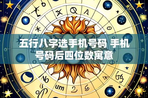 五行八字选手机号码 手机号码后四位数寓意