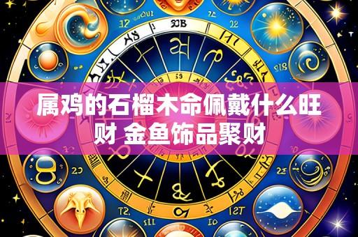 属鸡的石榴木命佩戴什么旺财 金鱼饰品聚财
