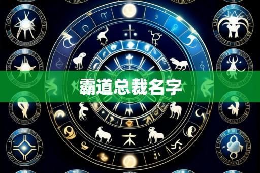 霸道总裁名字