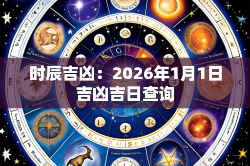 时辰吉凶:2026年1月1日吉凶吉日查询