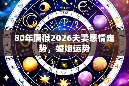 80年属猴2026夫妻感情走势,婚姻运势