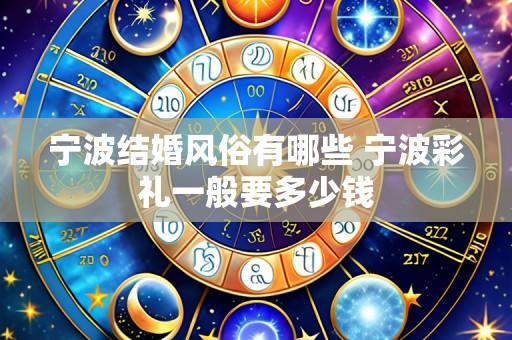 宁波结婚风俗有哪些 宁波彩礼一般要多少钱