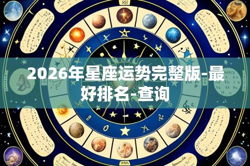 2026年星座运势完整版-最好排名-查询