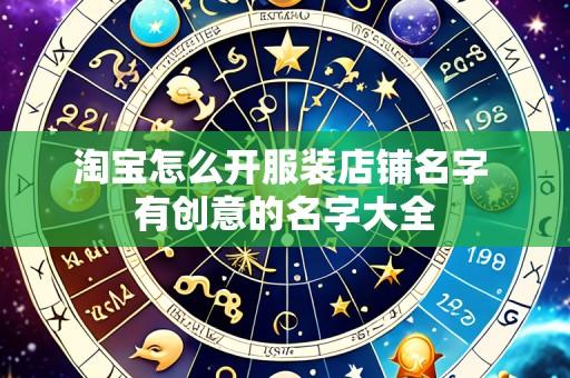 淘宝怎么开服装店铺名字 有创意的名字大全