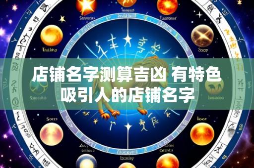 店铺名字测算吉凶 有特色吸引人的店铺名字