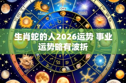 生肖蛇的人2026运势 事业运势略有波折