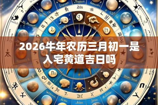 2026牛年农历三月初一是入宅黄道吉日吗