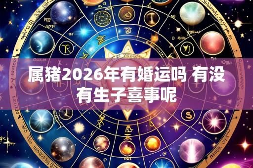 属猪2026年有婚运吗 有没有生子喜事呢