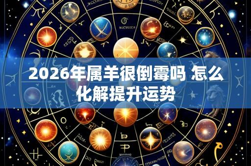 2026年属羊很倒霉吗 怎么化解提升运势