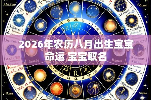 2026年农历八月出生宝宝命运 宝宝取名