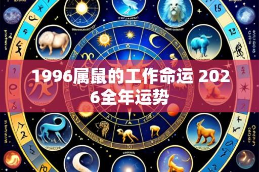 1996属鼠的工作命运 2026全年运势