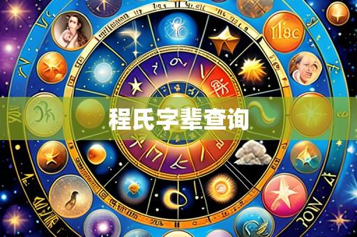 程氏字辈查询
