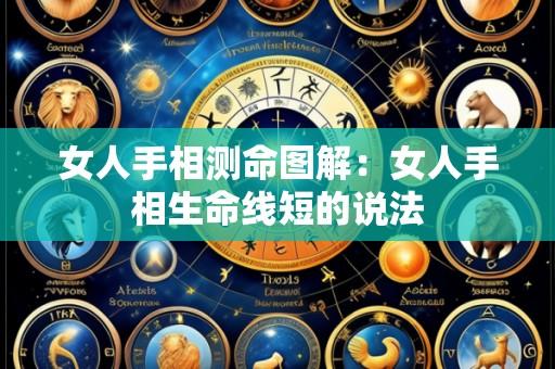 女人手相测命图解：女人手相生命线短的说法