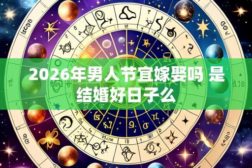 2026年男人节宜嫁娶吗 是结婚好日子么