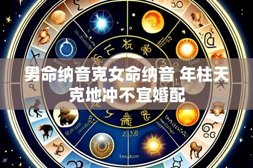 男命纳音克女命纳音 年柱天克地冲不宜婚配