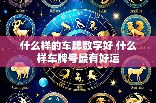 什么样的车牌数字好 什么样车牌号最有好运