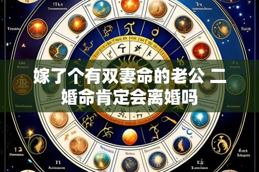 嫁了个有双妻命的老公 二婚命肯定会离婚吗