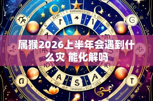 属猴2026上半年会遇到什么灾 能化解吗