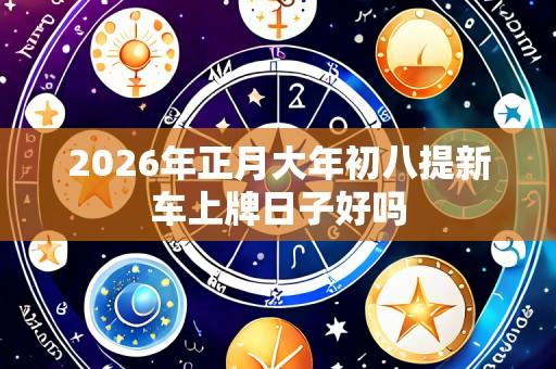 2026年正月大年初八提新车上牌日子好吗