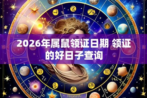 2026年属鼠领证日期 领证的好日子查询