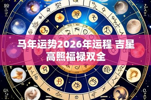 马年运势2026年运程 吉星高照福禄双全