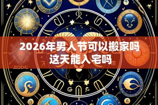 2026年男人节可以搬家吗 这天能入宅吗